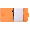 Тетрадь на кольцах А5 175х220 мм, 120 л., пластик, на липучке, с разделителями, BRAUBERG, Оранжевый, 404636 404636