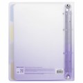 Тетрадь на кольцах А5 175х220 мм, 120 л., пластик, с разделителями, BRAUBERG, Фиолетовый, 404627 404627