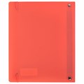 Тетрадь на кольцах А5 175х220 мм, 120 л., пластик, с резинкой, BRAUBERG, Коралловый, 404621 404621