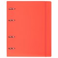 Тетрадь на кольцах А5 175х220 мм, 120 л., пластик, с резинкой, BRAUBERG, Коралловый, 404621 404621