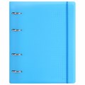 Тетрадь на кольцах А5 175х220 мм, 120 л., пластик, с резинкой, BRAUBERG, Синий, 404617 404617