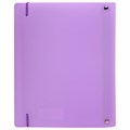 Тетрадь на кольцах А5 175х220 мм, 120 л., пластик, с резинкой, BRAUBERG, Сиреневый, 404620 404620