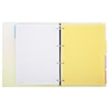 Тетрадь на кольцах БОЛЬШАЯ 305х235 мм А4, 120 л., пластик, с разделителями, BRAUBERG, Желтый, 404624 404624