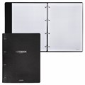 Тетрадь на кольцах БОЛЬШАЯ А4 (240х310 мм), 120 л., под кожу, BRAUBERG VISTA, Black, 404512 404512