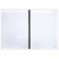 Тетрадь А4 80 л. BRAUBERG "Metropolis", спираль пластиковая, клетка, обложка пластик, ЧЕРНЫЙ, 404742 404742