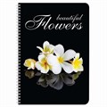 Тетрадь А4, 96 л., BRAUBERG, гребень, клетка, обложка картон, КРАСИВЫЕ ЦВЕТЫ, 403072 403072