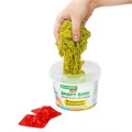 Песок для лепки кинетический BRAUBERG KIDS, желтый, 500 г, 2 формочки, ведерко, 665091 665091