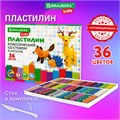 Пластилин классический BRAUBERG KIDS, 36 цветов, 720 г, стек, ВЫСШЕЕ КАЧЕСТВО, 106438 106438