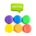 Пластилин мягкий ЮНЛАНДИЯ "ВЕСЕЛЫЙ ШМЕЛЬ", 6 цветов, 90 г, СО СТЕКОМ, 106671 106671