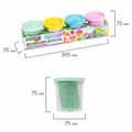 Пластилин-тесто для лепки BRAUBERG KIDS, 4 цвета, 560 г, пастельные цвета, крышки-штампики, 106717 106717