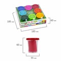 Пластилин-тесто для лепки BRAUBERG KIDS, 8 цветов, 400 г, яркие классические цвета, крышки-штампики, 106720 106720