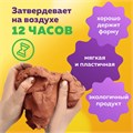 Глина для лепки красная, 1 кг, вакуумированная, готовая, размачиваемая, BRAUBERG HOBBY, 665359 665359
