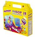 Набор школьных принадлежностей в подарочной коробке ЮНЛАНДИЯ "НАБОР ПЕРВОКЛАССНИКА", 28 предметов, 880119 880119