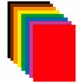 Цветная бумага А4 2-сторонняя офсетная, 8 листов, 8 цветов, на скобе, BRAUBERG, 200х283 мм, "Дождик", 116625 116625