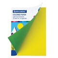Цветная бумага А4 офсетная, 16 листов 8 цветов, на скобе, BRAUBERG, 200х275 мм, "Кот-рыболов", 129920 129920