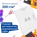 Картон белый А4 МЕЛОВАННЫЙ (белый оборот), 50 листов, BRAUBERG, 210х297 мм, 113563 113563