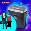 Уничтожитель (шредер) BRAUBERG S12, 4 уровень секретности, фрагменты 4х35 мм, 12 листов, корзина 25 литров, 531774 531774