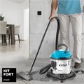 Пылесос хозяйственный KITFORT KT-547, 1000 Вт, сухая/влажная уборка, сила всасывания 600 Вт, бак 15 л, КТ-547 455974