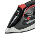 Утюг SONNEN SI-588, 2200 Вт, керамическое покрытие, паровой удар, черный/красный, 455279 455279