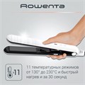 Выпрямитель для волос ROWENTA Optiliss SF3210F0, 10 режимов нагрева 130-230 °С, керамика, белый, 1830007885 456482