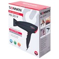 Фен SONNEN HD-2019, 2200 Вт, 2 скоростных режима, 3 температурных режима, холодный воздух, черный, 453503 453503