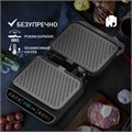 Электрогриль VIXTER ECG-1212, 2000 Вт, съемные панели, регулировка температуры, серебро/черный 456705