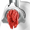 Мясорубка BOSCH MFW2500W, 1500 Вт, производительность 1,7 кг/мин, металлический шнек, пластик, белая 456933