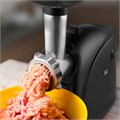 Мясорубка BQ (БИ-КЬЮ) MG2001, 1400 Вт, производительность 1,6 кг/мин, 1 насадка, реверс, черный, 86195850 457506