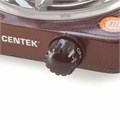 Настольная электрическая плита CENTEK CT-1508, 1000 Вт, 1 конфорка, 5 режимов нагрева, коричневая, CT-1508 Siberia 457593