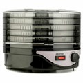 Сушилка для овощей CENTEK CT-1658, объём 4 л, 270 Вт, 5 поддонов, механическое управление, черная 457606
