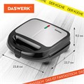 Мультипекарь 6 в 1, вафельница/гриль/орешница/сэндвич/пончики/печенье, 6 съемных панелей, 750 Вт, DASWERK, MB-2, 456332 456332