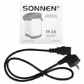 Термопот SONNEN TP-38, 4 л, 900 Вт, 1 температурный режим, 3 режима подачи воды, сталь, черный/серебро, 456710 456710