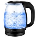 Чайник BRAYER BR1026, 1,8 л, 2200 Вт, закрытый нагревательный элемент, стекло, черный 456067