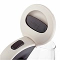 Чайник BRAYER BR1045BN, 1,8 л, 2200 Вт, закрытый нагревательный элемент, стекло, бежевый 456077
