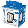 Чайник CROMEX KT-115, 1,5 л, 1500 Вт, закрытый нагревательный элемент, нержавеющая сталь, серебристый, 452925 452925