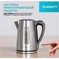 Чайник SCARLETT SC-EK21S13, 1,7 л, 2200 Вт, закрытый нагревательный элемент, стальной 457208