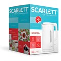 Чайник SCARLETT SC-EK21S31, 1,5 л, 2200 Вт, закрытый нагревательный элемент, двойные стенки, белый 457209