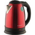 Чайник SCARLETT SC-EK21S76, 2 л, 1800 Вт, закрытый нагревательный элемент, сталь, красный 455448 - фото 292600
