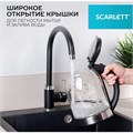 Чайник SCARLETT SC-EK27G10, 1,7 л, 1800 Вт, закрытый нагревательный элемент, стекло, черный 457206