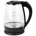 Чайник электрический CROMEX KT-308, 1,8 л, 1500 Вт, стекло, черный, 455150 455150