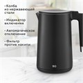 Чайник электрический с двойными стенками BQ (БИ-КЬЮ) KT1720P, 1,5 л, 2200 Вт, черный, 86198281 457563