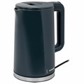 Чайник электрический с двойными стенками SONNEN KT-8718B, 1,7 л, 2200 Вт, графитовый, 454686 454686