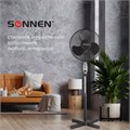 Вентилятор напольный SONNEN FS40-A55, d=40 см, 45 Вт, 3 скоростных режима, таймер, черный, 451035 451035