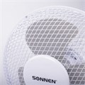 Вентилятор настольный SONNEN FT23-B6, d=23 см, 25 Вт, на подставке, 2 скоростных режима, белый/серый, 451038 451038
