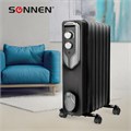 Обогреватель масляный SONNEN DFN-07BL, 1500 Вт, 7 секций, черный, 455310 455310