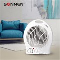 Тепловентилятор SONNEN F-200, 1000/2000 Вт, 2 режима работы, белый, 453493 453493