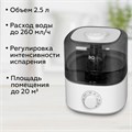 Увлажнитель воздуха BQ (БИ-КЬЮ) HDR2000, объем бака 2,5 л, 25 Вт, белый/черный, 86196446 457546