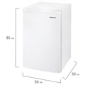 Холодильник SONNEN DF-1-15, однокамерный, объем 125 л, морозильная камера 15 л, 50х56х85 см, белый, 454791 454791