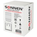 Кулер водонагреватель БЕЗ ОХЛАЖДЕНИЯ, SONNEN TSH-02T, настольный, 2 крана, белый, 455412 455412