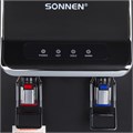 Кулер для воды SONNEN FSE-02WBc, напольный, НАГРЕВ/ОХЛАЖДЕНИЕ ЭЛЕКТРОННОЕ, шкаф, 2 крана, черный, 456168 456168